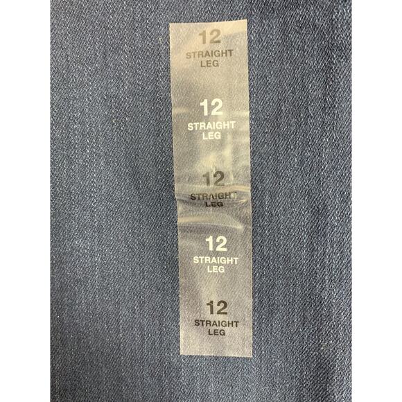 NEW Women’s Style & Co Straight Leg High-Rise Tummy Control Blue Jegging size 12 - Picture 6 of 9